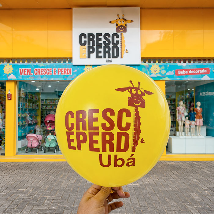 Balões de látex personalizados para divulgação de marcas, lojas e ações corporativas