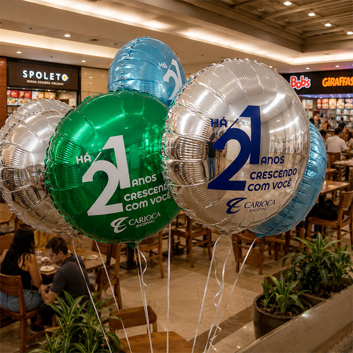 Balões Metalizados Personalizados para PDV, Branding e Ativação de Marca - SP RJ MG ES